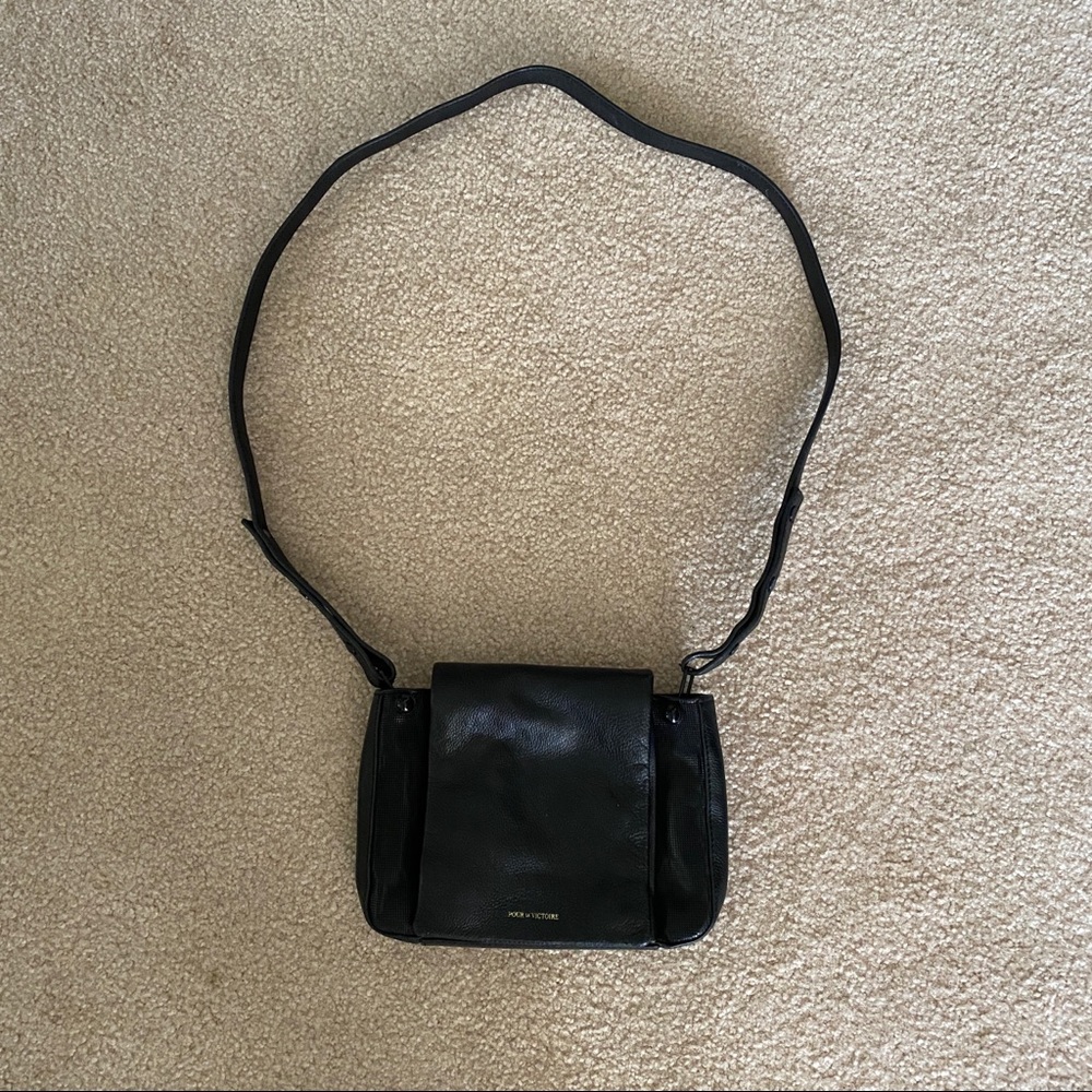 Pour La Victoire crossbody bag small black leather